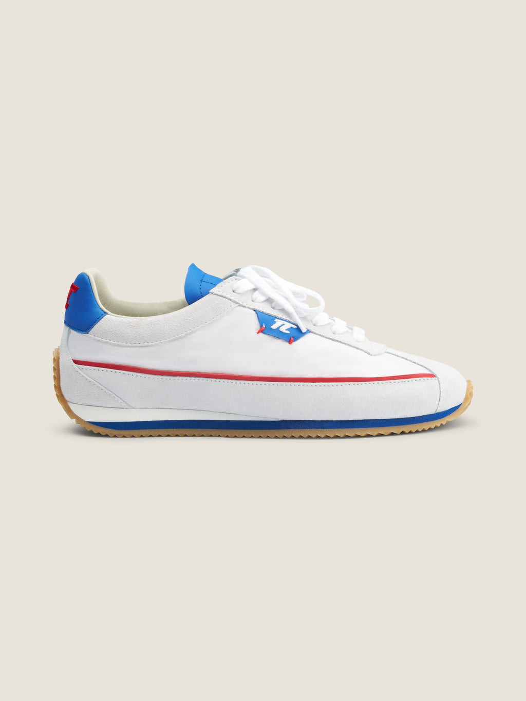 SCHUMY White Blue Red Sneaker – Seitenansicht