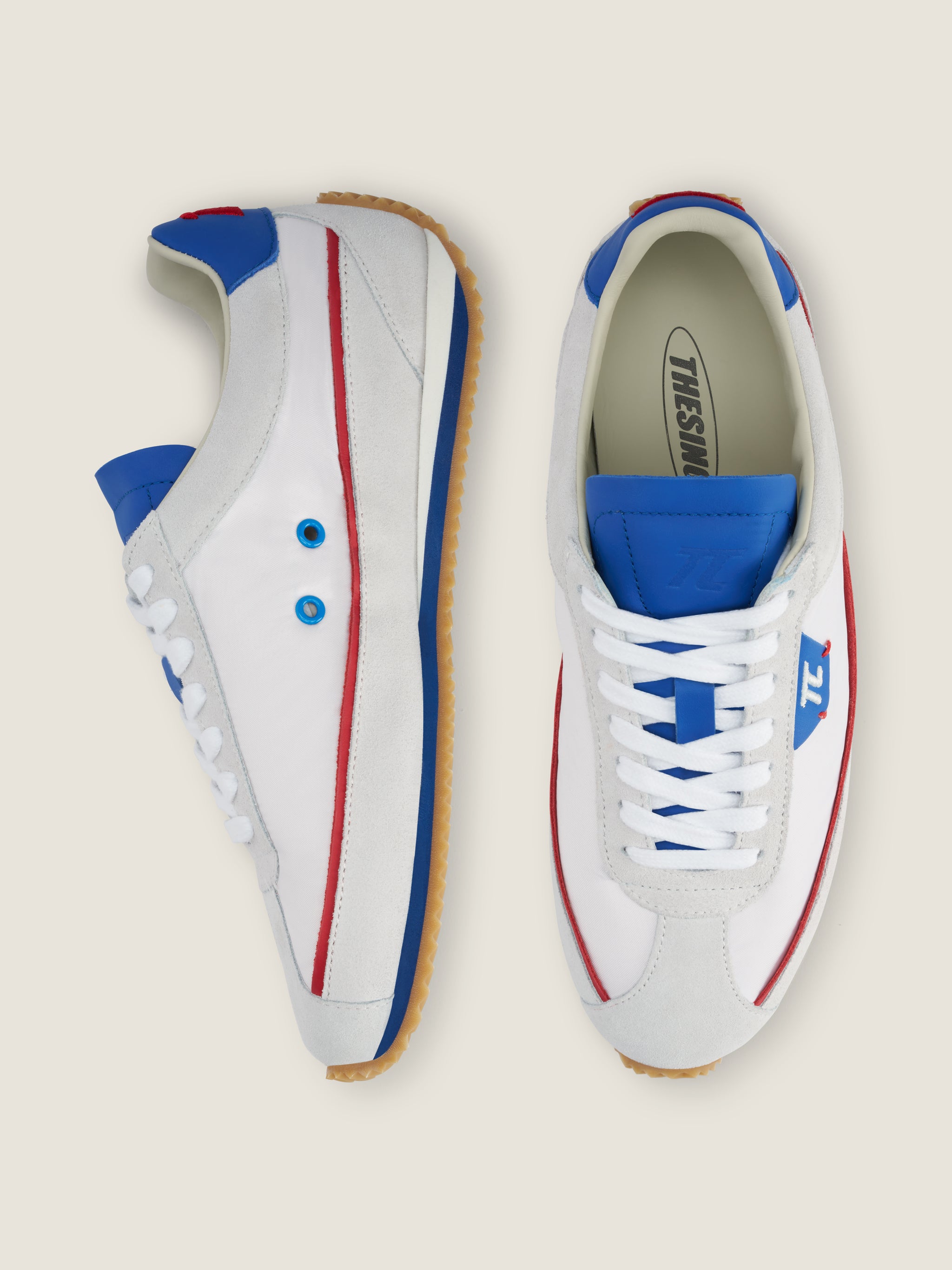 SCHUMY White Blue Red Sneaker – Detailansicht