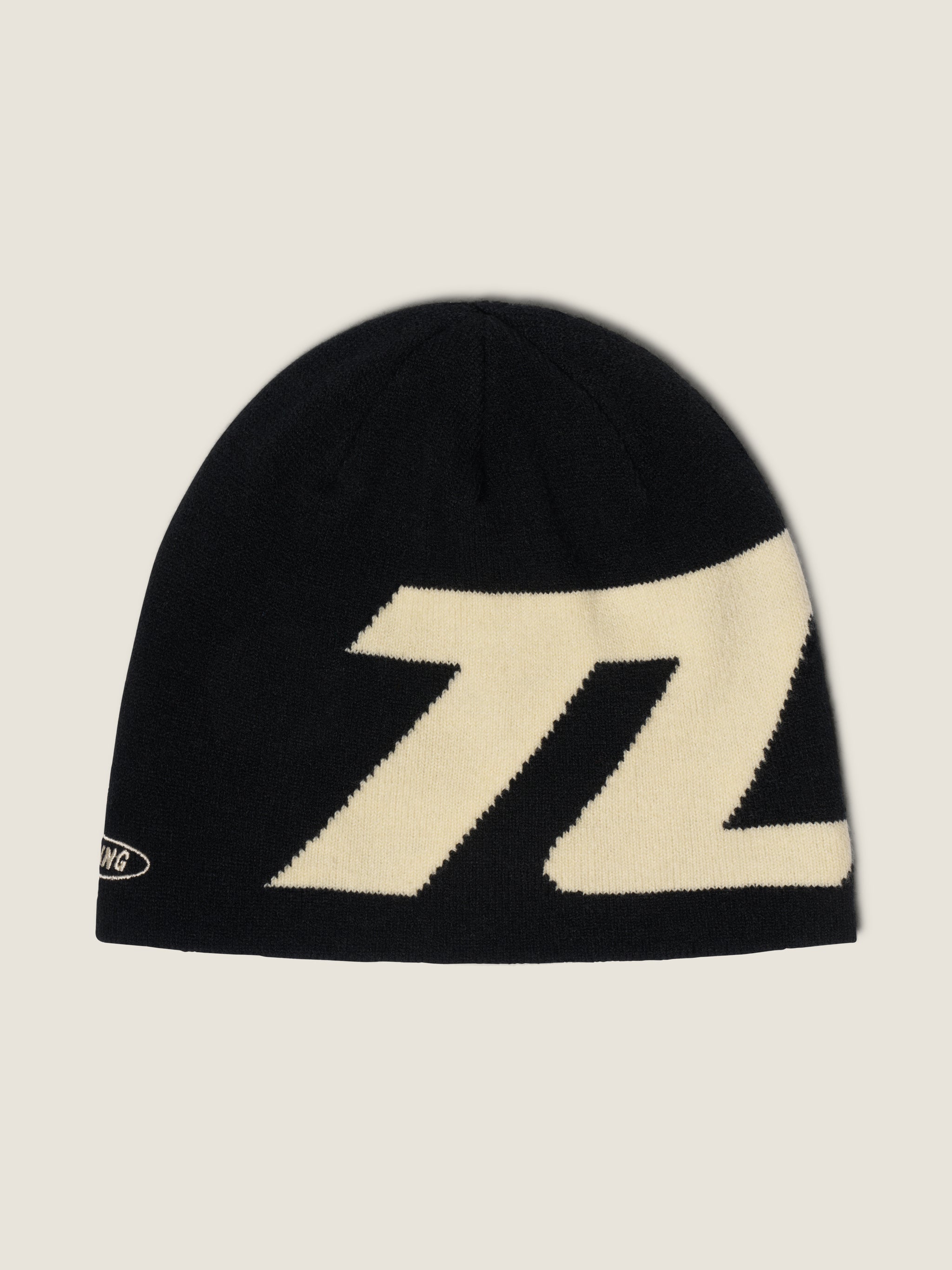 BEANIE - black creme