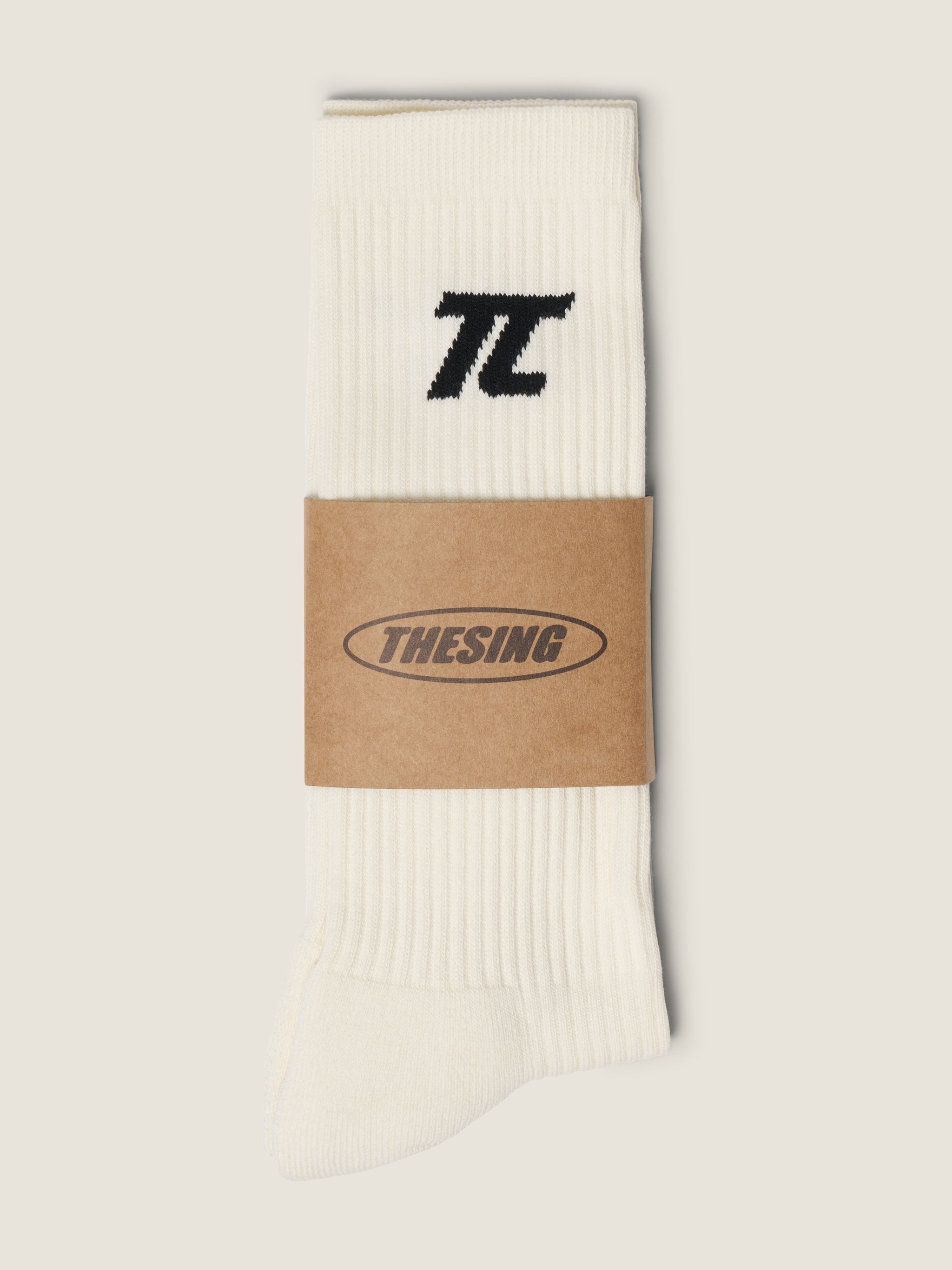 LOGO SOCK white